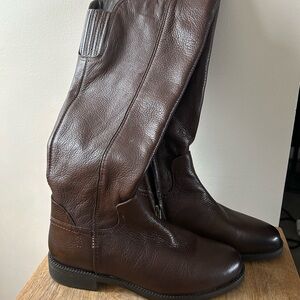 NWT Franco Sarto Brown Leather Riding Boots